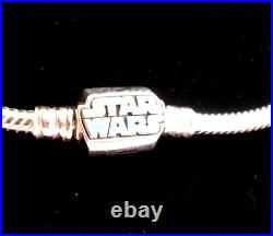 BRAND NEW Genuine Pandora Star Wars Snake Chain Bracelet 19cm + 2 Charms