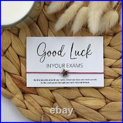 BULK PACK 5+ Good Luck In Your Exams Wish Bracelet