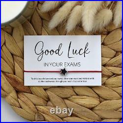 BULK PACK 5+ Good Luck In Your Exams Wish Bracelet