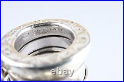 BVLGARI Be Zero One Key Chain Charm Bracelet 5.4 Sterling Silver 925