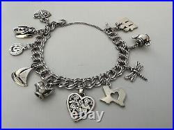 Beautiful 8 James Avery Sterling Charm Bracelet Retired Teapot, Noah's Ark