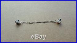 Beautiful 925 silver screw hole safety chain charm bracelet free gift bag new