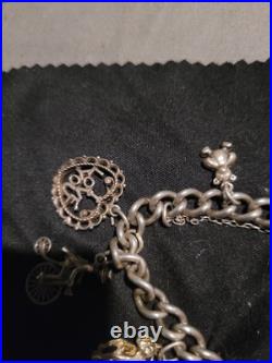 Beautiful Charm Bracelet 1960 Solid Charms 40 Gram Lovely Piece length 8 Beautiful Charm Bracelet 1960 Solid Charms 40 Gram Lovely Piece length 8