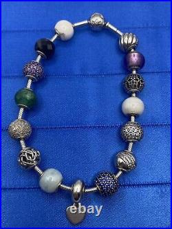 Beautiful Full Pandora Essence/Me Bracelet 15 charms
