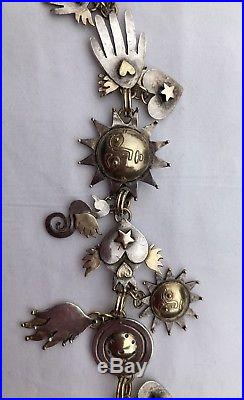 Beautiful Sophie Harley Charm Bracelet Silver And Gold-7.5 Inches
