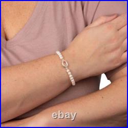 Beginnings Womens Pearl Charm Bracelet Silver/White Beginnings Womens Pearl Charm Bracelet Silver/White