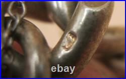 Birmingham 1975 HEAVY CHUNKY Sterling Silver Charm Bracelet 87gms