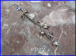 Bracelet & 11 Charms Sterling Silver Vintage Bracelet (107286S2V)