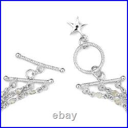 Bracelet Real Polki Diamond 925 Silver Sapphire Charm Size 7.25 Cts 4 I I3 Gift