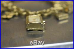 Burberry BU5202 Gold Plated 925 Sterling Silver 64 Grams Charm Bracelet Watch