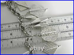 CHARMING? 52g sterling silver 925 fully HM satin finished silver charm bracelet CHARMING? 52g sterling silver 925 fully HM satin finished silver charm bracelet