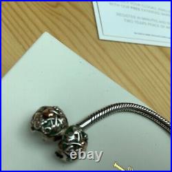 CLOGAU 925 Silver Heart Tree of Life Charm Bracelet (19cm) Bundle £249