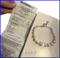 Celine Paris Triomphe Pearl Silver Bracelet