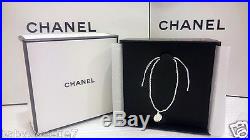 Chanel CC logo Silver Charm Pendant Bracelet Classy & Elegant Gift Box