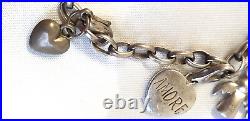 Charm Bracelet Anchor Bracelet Giorgio Martello Lucky Charms 925 Silver 19cm Long