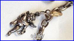 Charm Bracelet Anchor Bracelet Giorgio Martello Lucky Charms 925 Silver 19cm Long