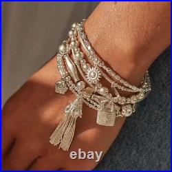 ChloBo Silver Blossoming Sunrise Charm Bracelet