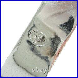 Christian Dior CD Logos Trotter Pattern Plate Motif Charm Bracelet Blue AK38414k
