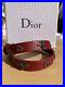 Christian-Dior-Silver-tone-Dark-Red-Calfskin-Leather-Wrap-Charm-Bracelet-01-bss