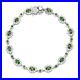 Chrome-Diopside-and-Zircon-Station-Bracelet-in-Silver-Metal-Wt-10-4-Gms-01-idbs