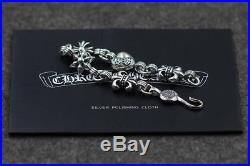 Custom 925 Sterling Silver High-end Letter Cross Biker Rock Charm Hook Bracelet