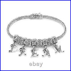 DREAM Charm Bracelet Inspiring Bracelet in Solid 925 Sterling Silver Statement