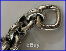 David Yurman Sterling Silver 18k Gold Old World Charm Bracelet Rare HTF