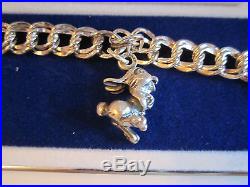 Disney Sterling Silver Bracelet & 1 Charm Thumper Bambi. 95 Oz 7 Long