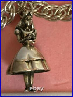 Disney Store Sterling Silver Limited Edition Princess/Heroine Charm Bracelet