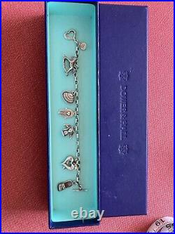 Dower And Hall Silver Charm Bracelet With 6 Charms