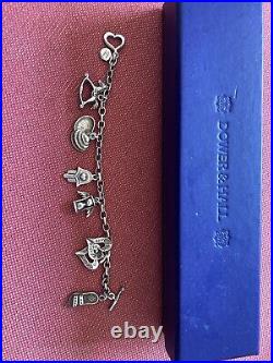 Dower And Hall Silver Charm Bracelet With 6 Charms