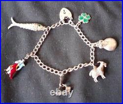 Excellent Part Silver Charm Bracelet