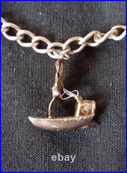 Excellent Part Silver Charm Bracelet