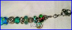 Excellent condition! TROLLBEADS Under the Sea Charm Bracelet-Blue & Green