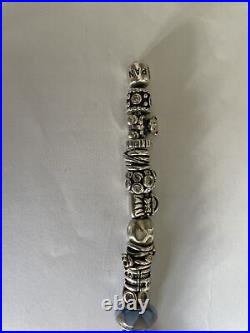 Fully loaded Pandora bracelet with 23 Items on