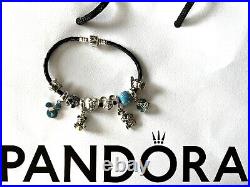 GENUINE Disney Pandora Bracelet with 10 Charms (Rare & Retired)