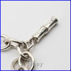 GUCCI Charm Bamboo Bracelet Sterling Silver 925 g4345