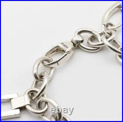 GUCCI Charm Bamboo Bracelet Sterling Silver 925 g4345