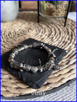 Genuine ALE Pandora Bracelet Complete With Charms