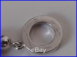 Genuine GUCCI Boule Sterling Silver Charm Bracelet, interlocking GG RRP £380
