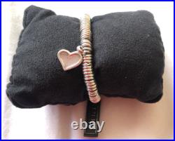 Genuine Links of London Bracelet Sterling Silver Sweetie & Heart Charm NEW Genuine Links of London Bracelet Sterling Silver Sweetie & Heart Charm NEW