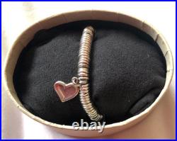 Genuine Links of London Bracelet Sterling Silver Sweetie & Heart Charm NEW Genuine Links of London Bracelet Sterling Silver Sweetie & Heart Charm NEW