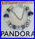 Genuine-Pandora-Bangle-Bracelet-Star-clasp-Blue-white-Charms-18-cms-Box-01-gl