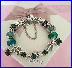 Genuine Pandora Bracelet +Charms S925 ALE 19 cm+ Pandora Box