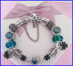 Genuine Pandora Bracelet +Charms S925 ALE 19 cm+ Pandora Box