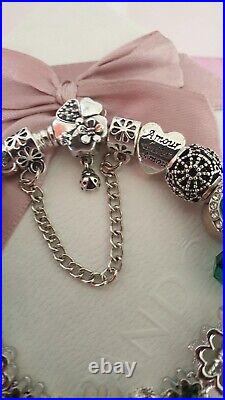 Genuine Pandora Bracelet +Charms S925 ALE 19 cm+ Pandora Box