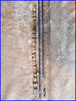 Genuine Pandora Silver Bracelet with 16 charms plus 2 clip spacers 21cm
