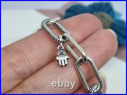 Genuine Pandora Silver Me Link Bracelet With Charms 18cm? S925 ALE