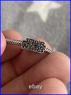 Genuine Pandora Star Wars Bracelet With 4 Charms Ale925 Lfl Freepost Uk