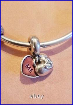 Genuine Pandora bracelet with charms